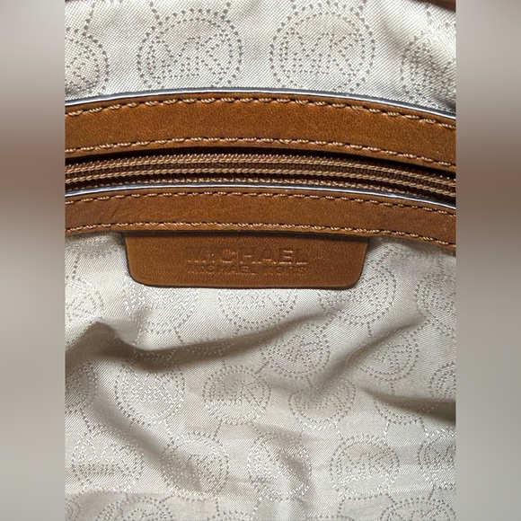 Michael Kors Dark Brown Shoulder Bag with Gold Accent Padlock & Key! - Picture 8 of 11